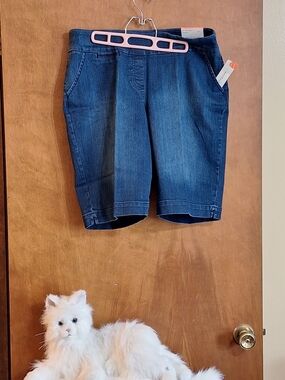 Westbound Indigo Stretch Denim Bermuda Shorts